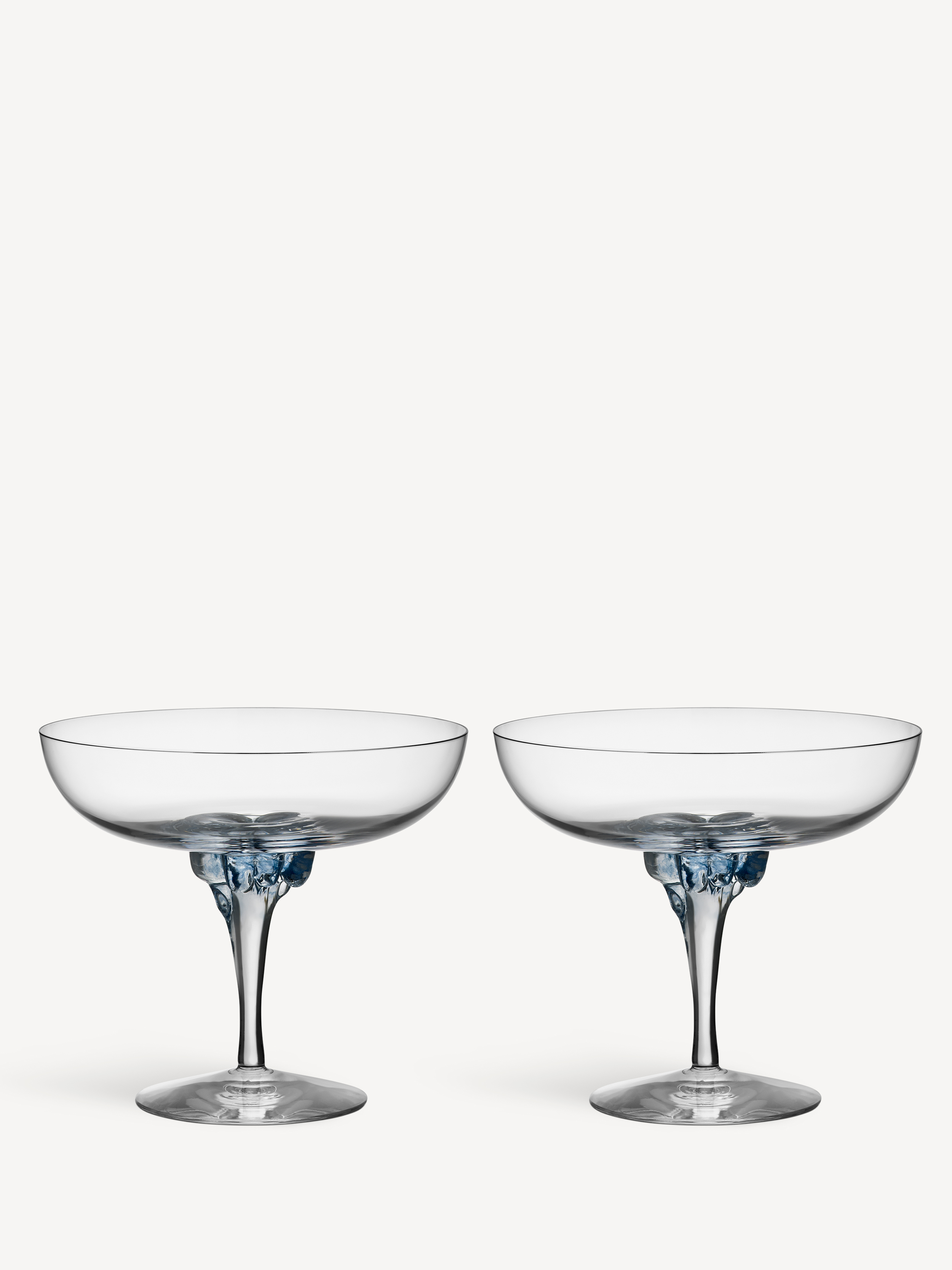 Sugar dandy coupe champagneglas blå 32cl 2-pack