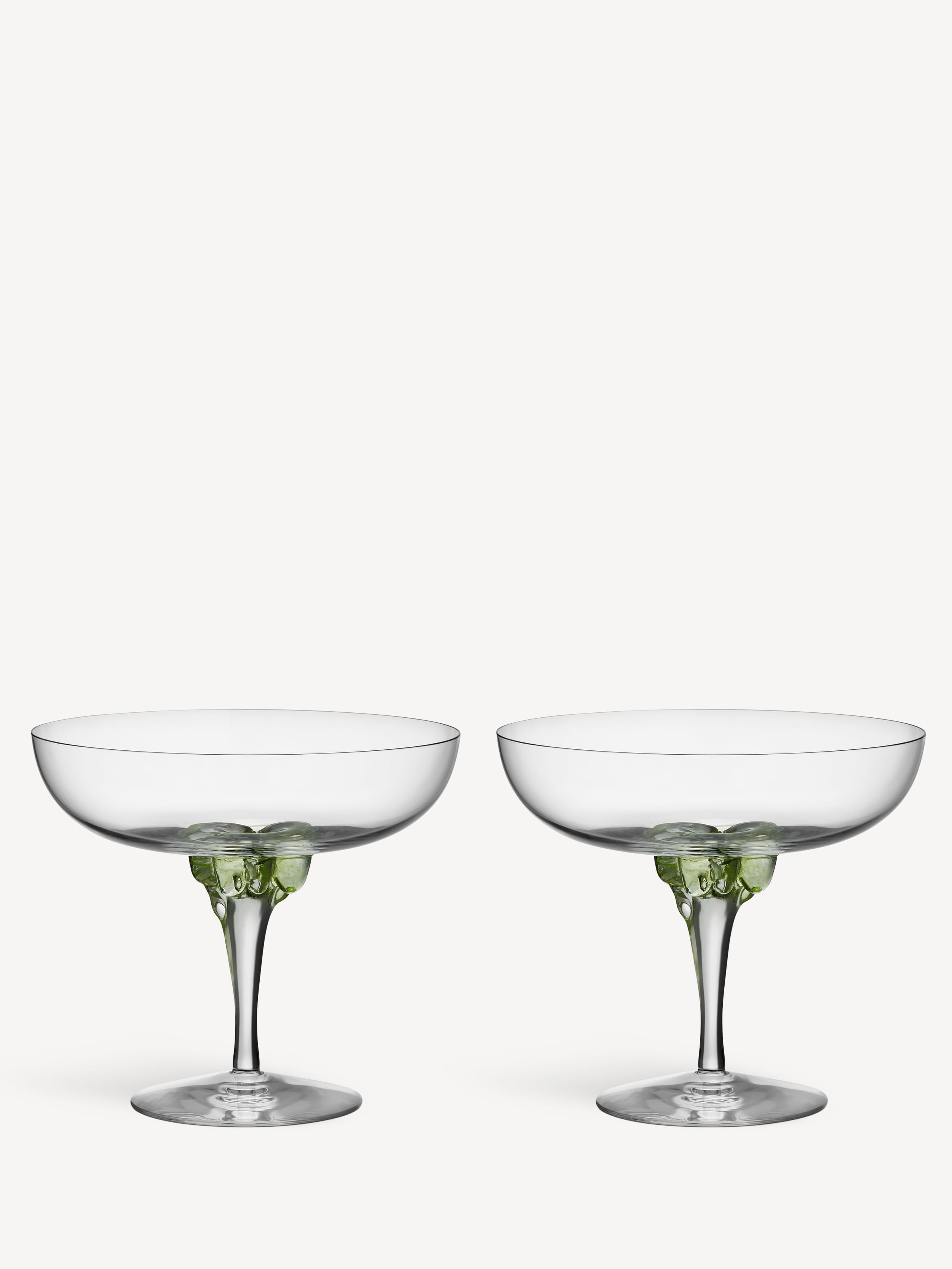 Sugar dandy coupe champagneglas grön 32cl 2-pack