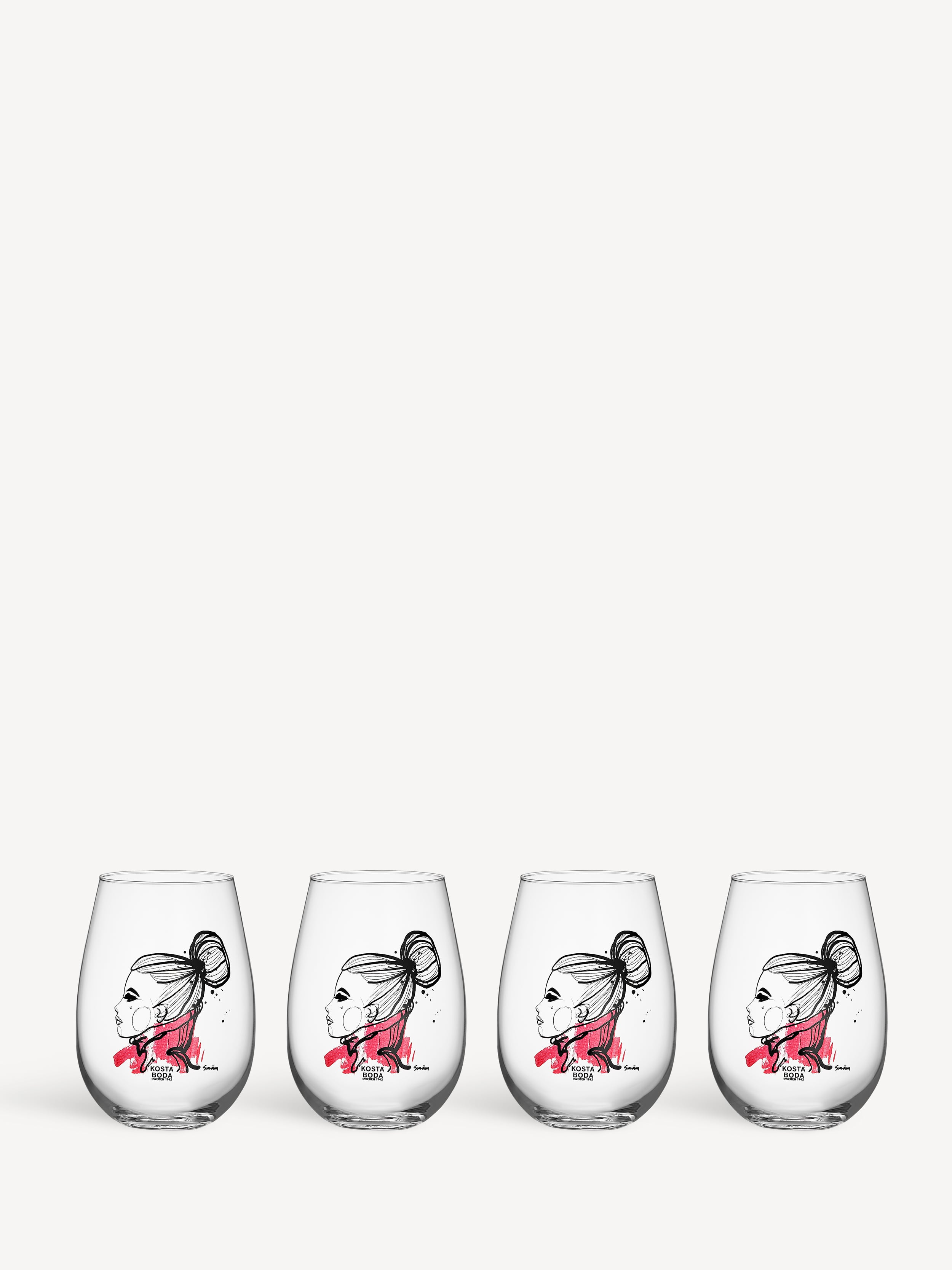 All about you Want you tumblerglas 57cl 4-pack