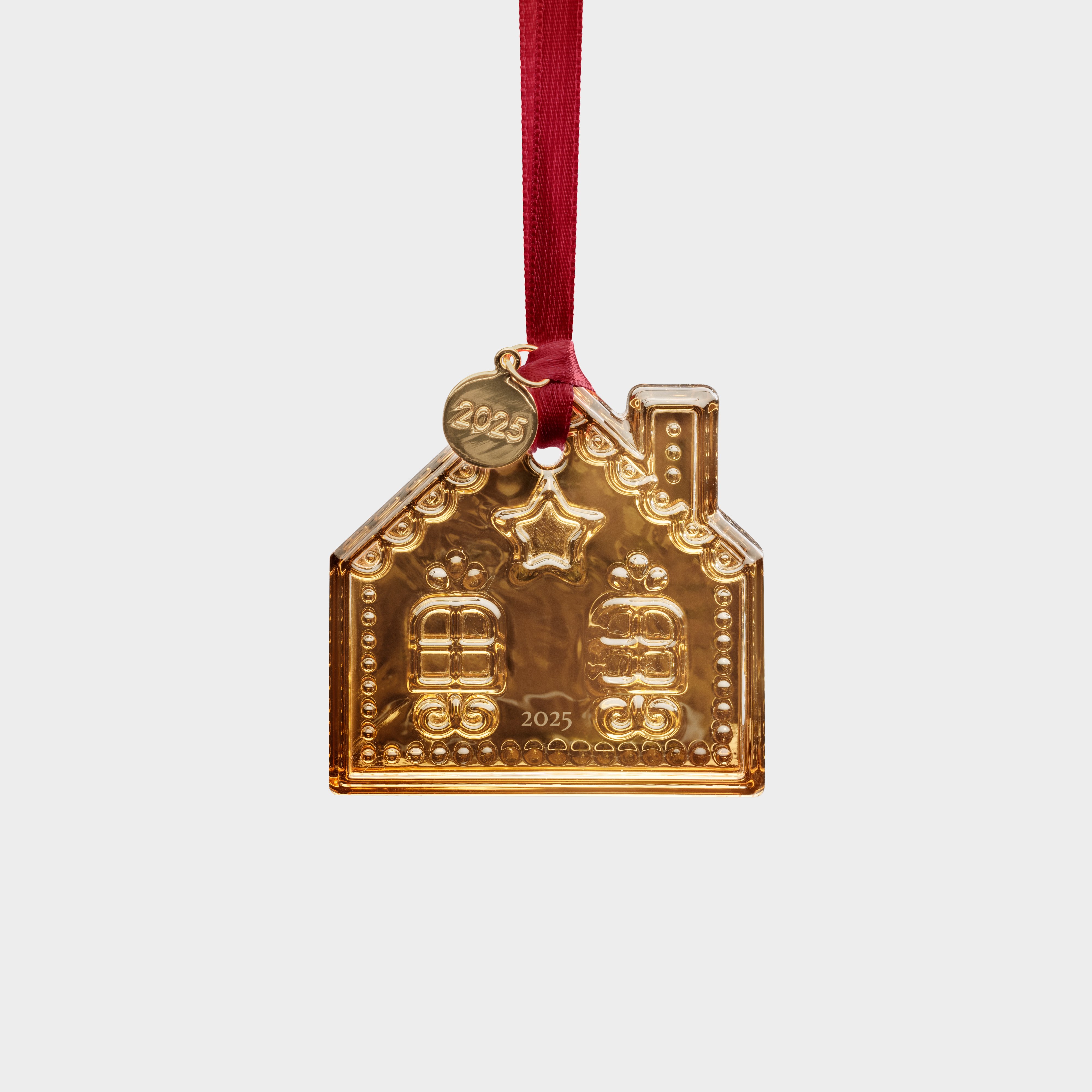 Orrefors - Annual Holiday Ornament Ginger bread house 21K gold 2025