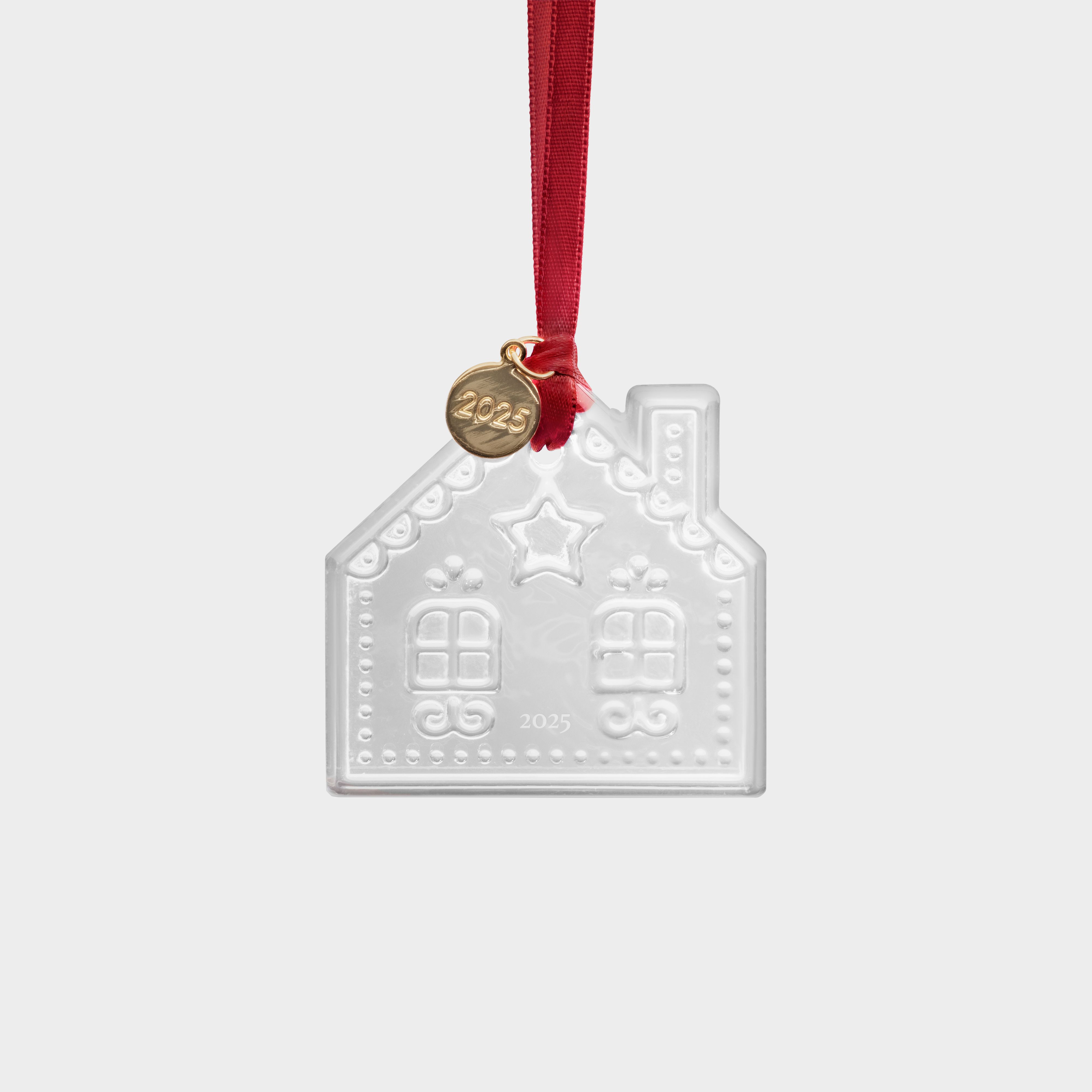 Orrefors - Annual Holiday Ornament Ginger bread house 2025