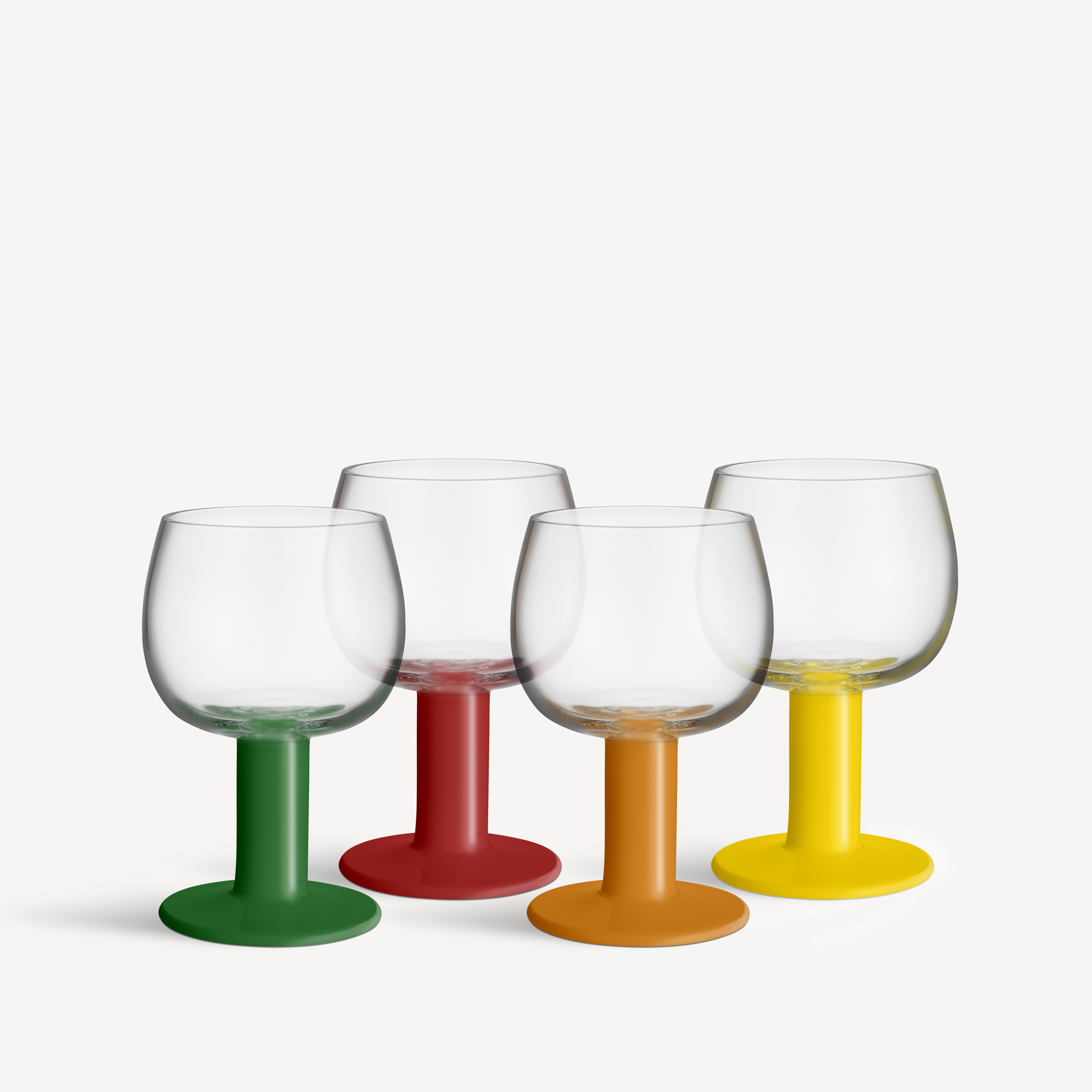 Fars Glas mixade färger 40cl 4-pack