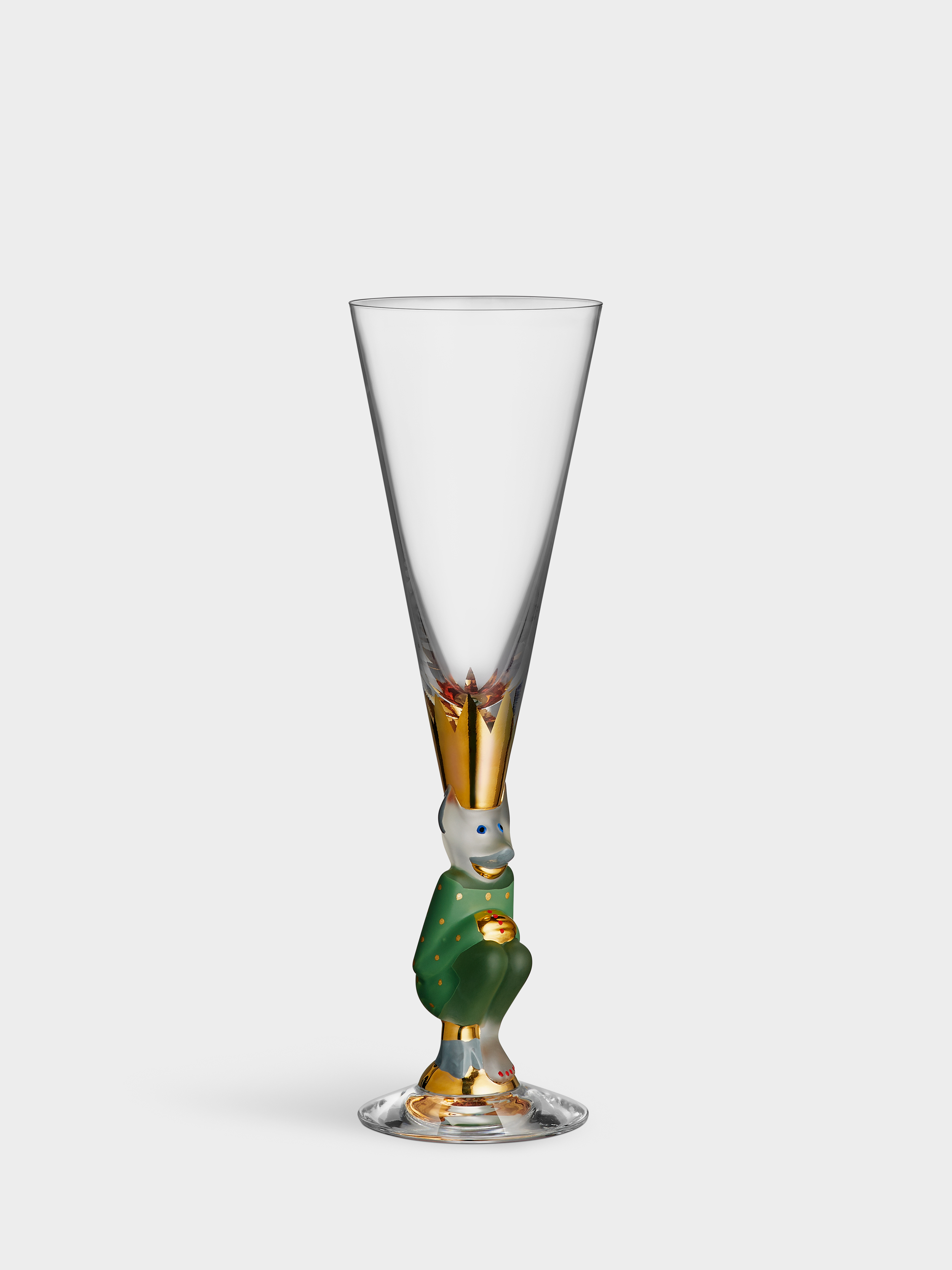 Orrefors - The sparkling devil champagneglas grön 19cl